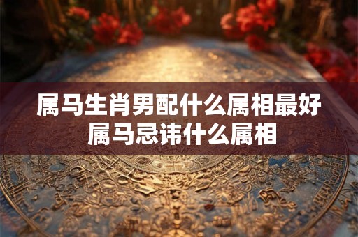 属马生肖男配什么属相最好 属马忌讳什么属相