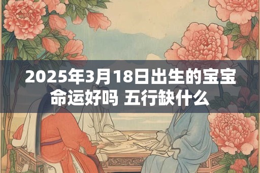 2025年3月18日出生的宝宝命运好吗 五行缺什么