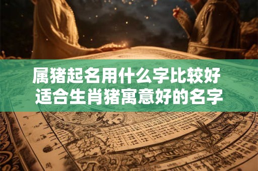 属猪起名用什么字比较好 适合生肖猪寓意好的名字 属猪起名用什么字比较好 适合生肖猪寓意好的名字