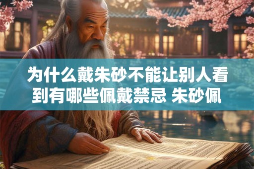 为什么戴朱砂不能让别人看到有哪些佩戴禁忌 朱砂佩戴禁忌
