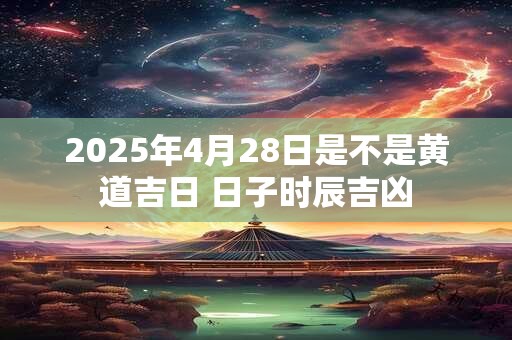 2026年4月28日是不是黄道吉日 日子时辰吉凶