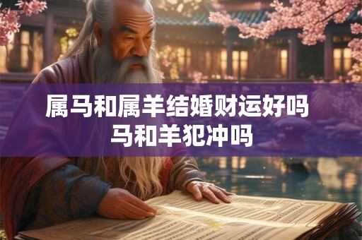 属马和属羊结婚财运好吗 马和羊犯冲吗