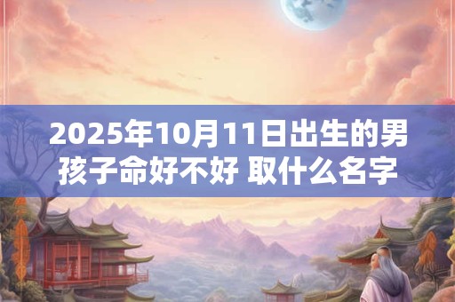 2025年10月11日出生的男孩子命好不好 取什么名字好