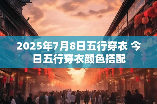 2025年7月8日五行穿衣 今日五行穿衣颜色搭配