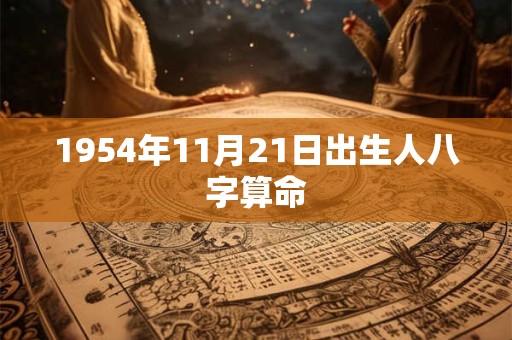 1954年11月21日出生人八字算命