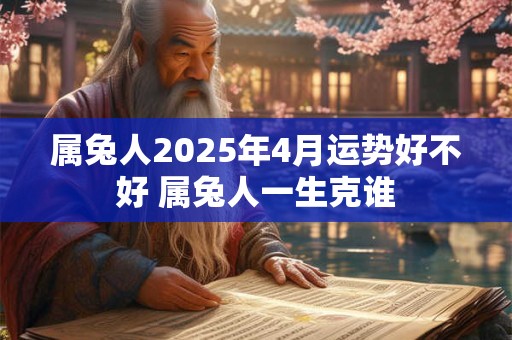 属兔人2025年4月运势好不好 属兔人一生克谁 属兔人2025年4月运势好不好 属兔人一生克谁