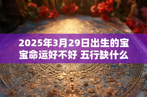 2025年3月29日出生的宝宝命运好不好 五行缺什么