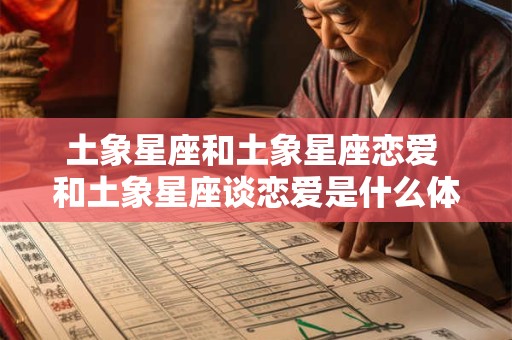 土象星座和土象星座恋爱 和土象星座谈恋爱是什么体验