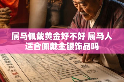 属马佩戴黄金好不好 属马人适合佩戴金银饰品吗