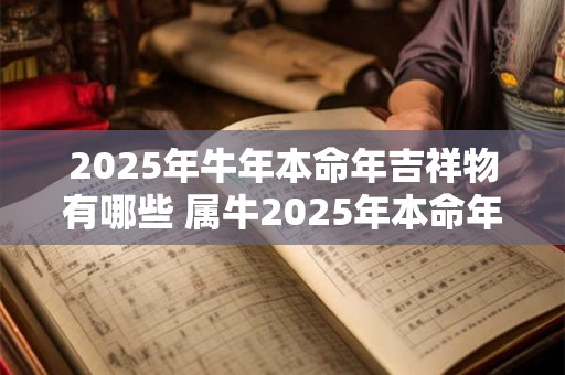 2025年牛年本命年吉祥物有哪些 属牛2025年本命年戴什么吉祥物