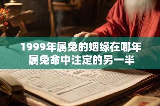 1999年属兔的姻缘在哪年 属兔命中注定的另一半