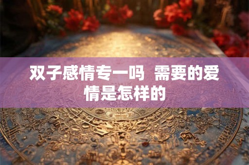 双子感情专一吗  需要的爱情是怎样的