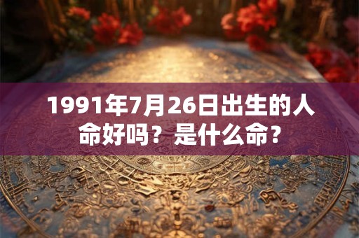 1991年7月26日出生的人命好吗？是什么命？