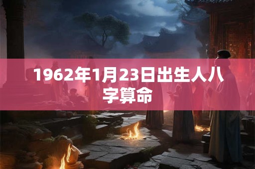 1962年1月23日出生人八字算命