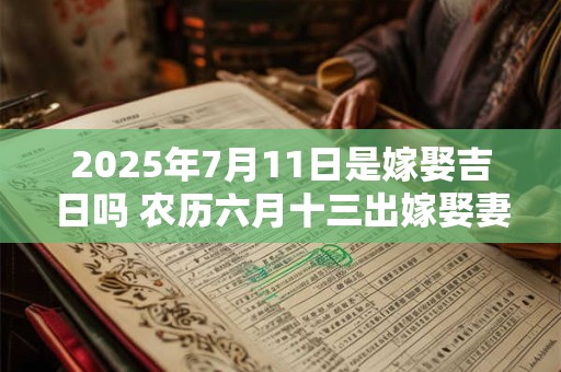 2025年7月11日是嫁娶吉日吗 农历六月十三出嫁娶妻如何