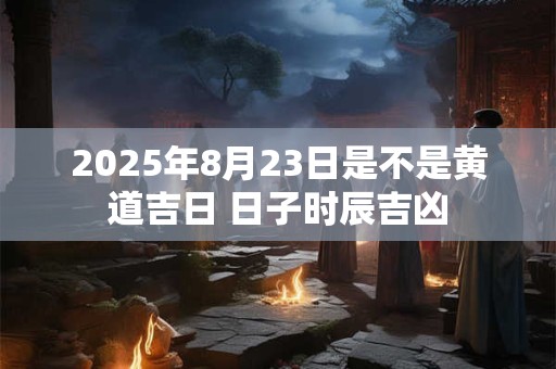 2025年8月23日是不是黄道吉日 日子时辰吉凶