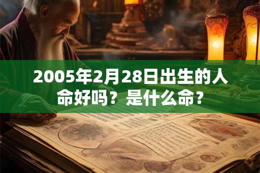 2005年2月28日出生的人命好吗？是什么命？