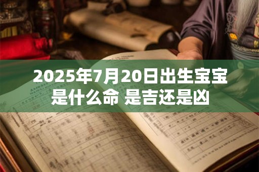 2026年7月20日出生宝宝是什么命 是吉还是凶
