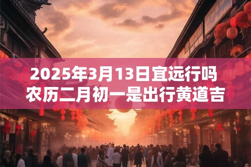 2025年3月13日宜远行吗 农历二月初一是出行黄道吉日吗
