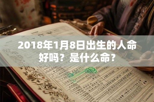 2018年1月8日出生的人命好吗？是什么命？