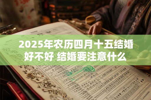 2025年农历四月十五结婚好不好 结婚要注意什么