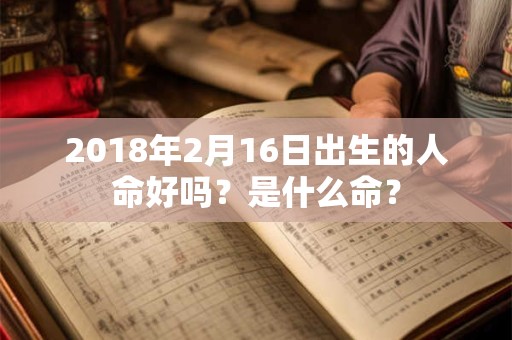 2018年2月16日出生的人命好吗？是什么命？
