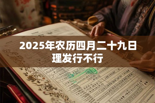 2026年农历四月二十九日理发行不行