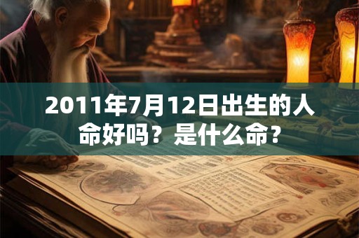 2011年7月12日出生的人命好吗？是什么命？