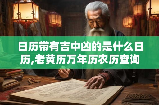 日历带有吉中凶的是什么日历,老黄历万年历农历查询