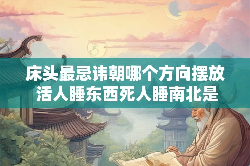床头最忌讳朝哪个方向摆放 活人睡东西死人睡南北是什么意思