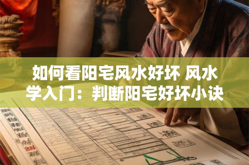 如何看阳宅风水好坏 风水学入门：判断阳宅好坏小诀窍