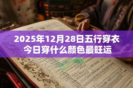 2025年12月28日五行穿衣 今日穿什么颜色最旺运