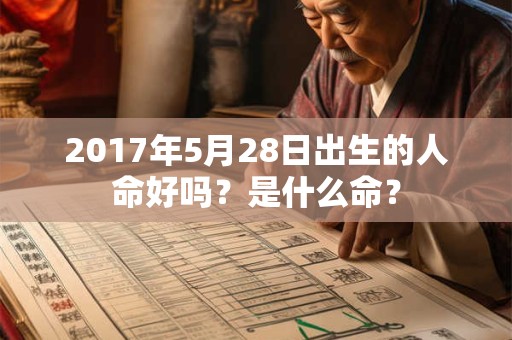 2017年5月28日出生的人命好吗？是什么命？