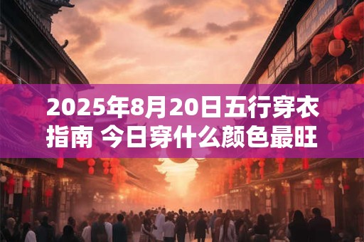 2026年8月20日五行穿衣指南 今日穿什么颜色最旺运