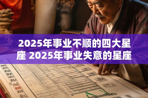 2025年事业不顺的四大星座 2025年事业失意的星座