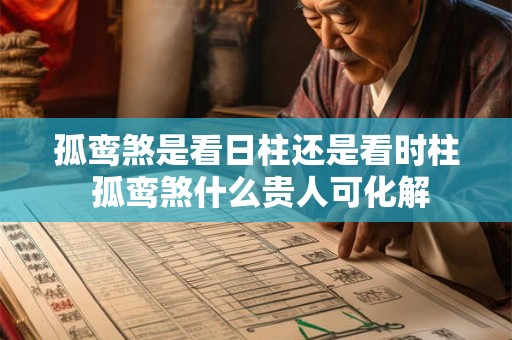 孤鸾煞是看日柱还是看时柱 孤鸾煞什么贵人可化解