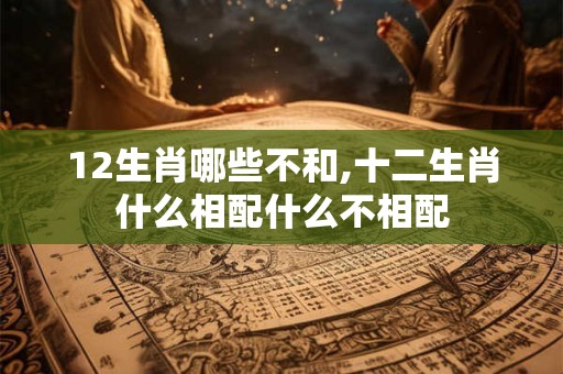 12生肖哪些不和,十二生肖什么相配什么不相配
