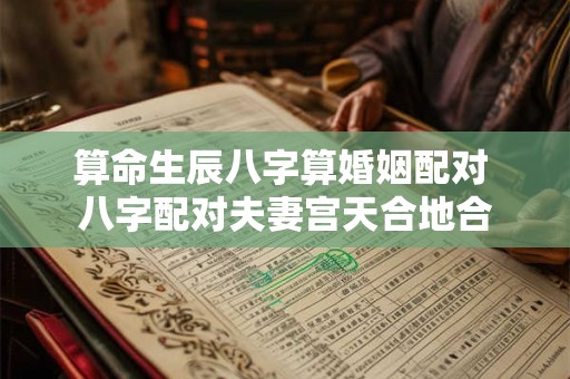 算命生辰八字算婚姻配对 八字配对夫妻宫天合地合