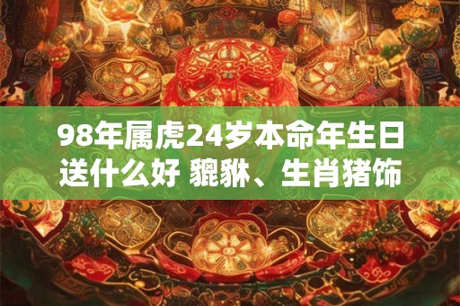 98年属虎24岁本命年生日送什么好 貔貅、生肖猪饰品