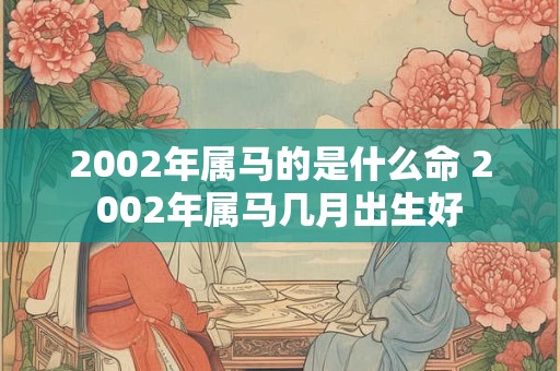 2002年属马的是什么命 2002年属马几月出生好