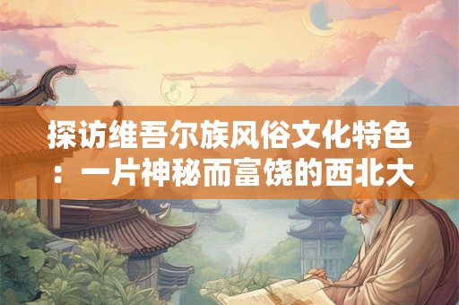 探访维吾尔族风俗文化特色:一片神秘而富饶的西北大地 探访维吾尔族风俗文化特色:一片神秘而富饶的西北大地