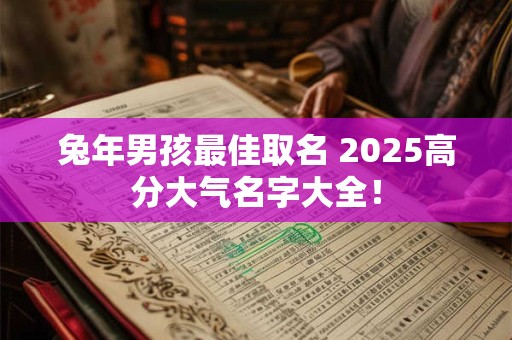 兔年男孩最佳取名 2025高分大气名字大全！