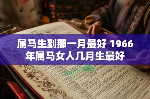 属马生到那一月最好 1966年属马女人几月生最好
