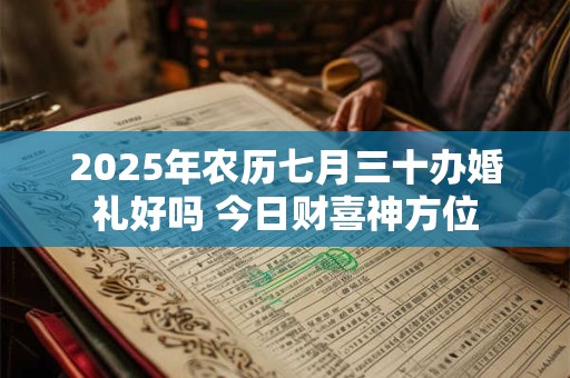 2025年农历七月三十办婚礼好吗 今日财喜神方位 2025年农历七月三十办婚礼好吗 今日财喜神方位