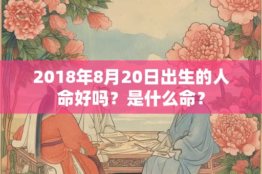2018年8月20日出生的人命好吗？是什么命？