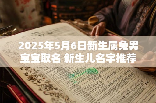 2025年5月6日新生属兔男宝宝取名 新生儿名字推荐