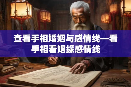 查看手相婚姻与感情线—看手相看姻缘感情线