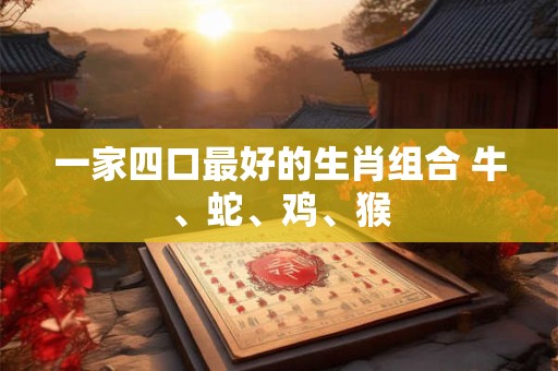 一家四口最好的生肖组合 牛、蛇、鸡、猴