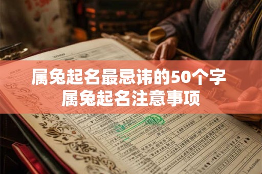 属兔起名最忌讳的50个字 属兔起名注意事项
