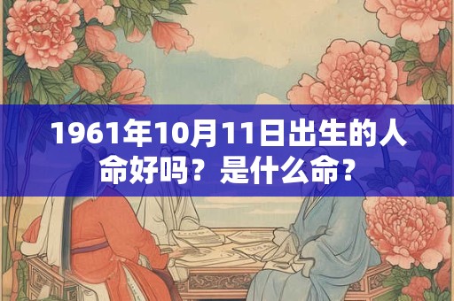 1961年10月11日出生的人命好吗？是什么命？